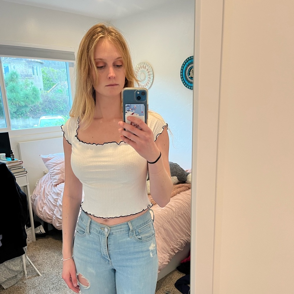 Zara Trafaluc white tshirt